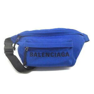 BALENCIAGA Body Belt Crossbody Bag Waist Nylon Blue Black Summer Sale